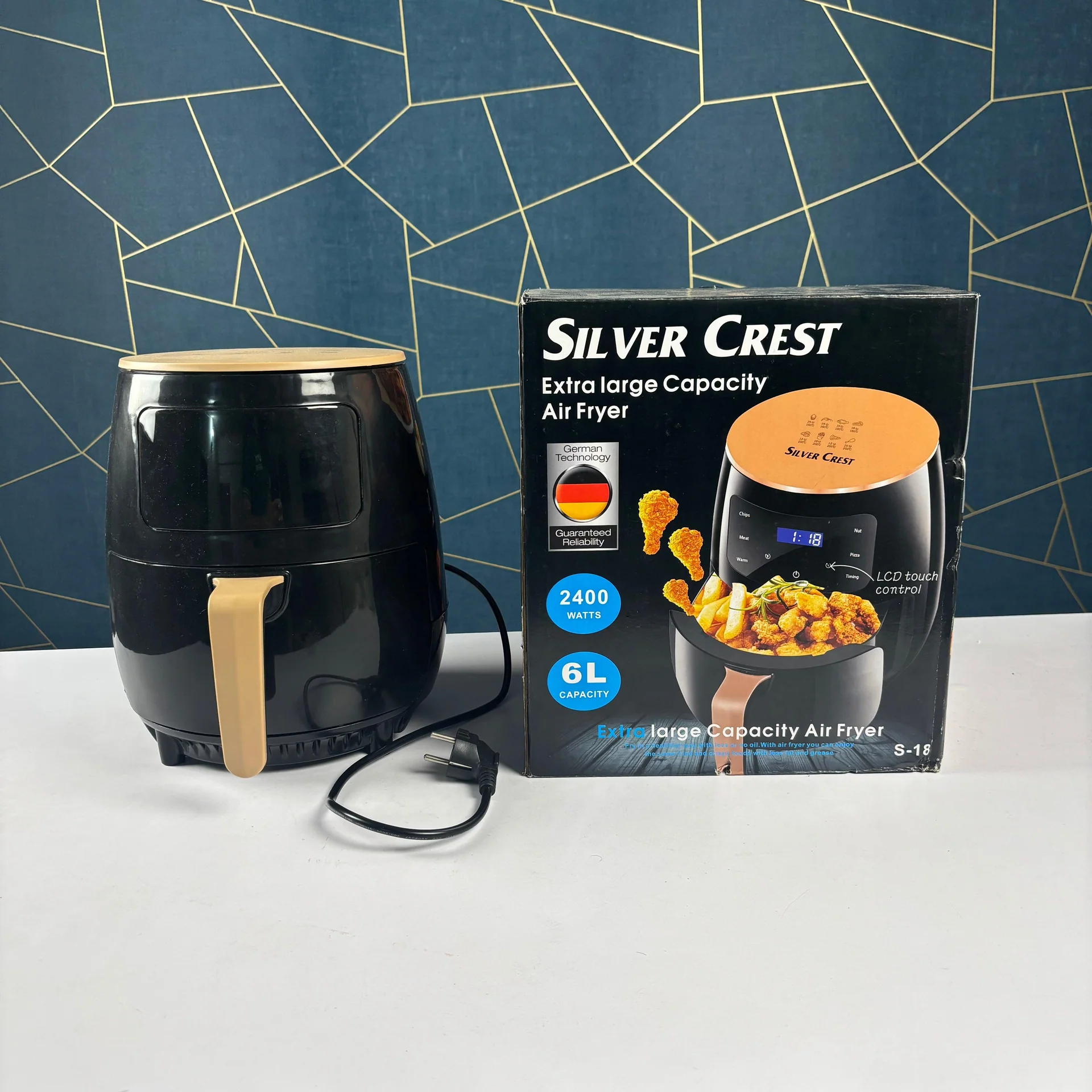 2400 Watt Silver Crest Air Fryer Digital Electric Deep Fryers Industrial Silver Crest Air Fryer