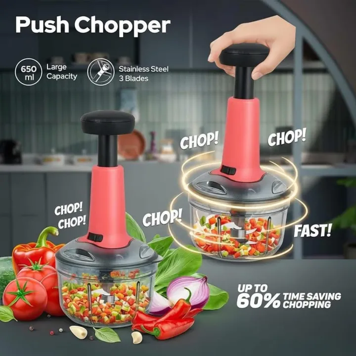 Roto Push Chopper Ultra Fast Vegetable & Onion Cutter