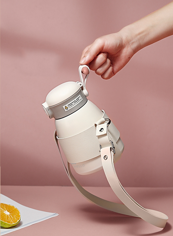 MDHL MD-005 Thermos Bottle 600ml Stainless Steel Beige
